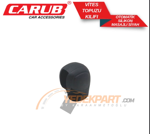 CARUB VİTES TOPUZ KILIFI SLİKON SİYAH